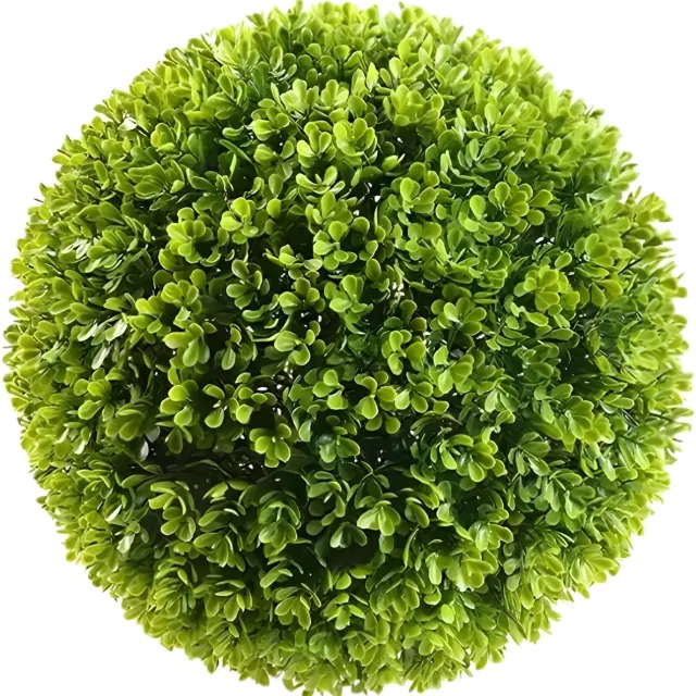 Happiq Kunstmatige plant - Voor tuin, balkon, bruiloft en huisdecoratie - Decoratieve faux buxus topiary bal - Kunststof - 4pcs 30cm Groen