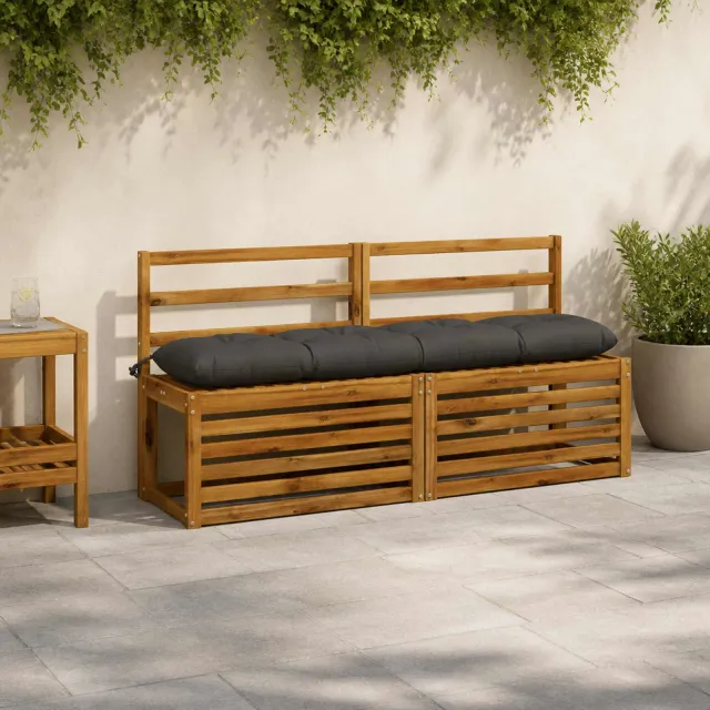 vidaXL Bankkussen VIANEN 100% Polyester Antraciet 150 x 30 x 12 cm Anthraciet
