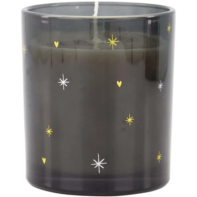 Zusss Geurkaars Glas Sterren - Black - Ø9x9cm