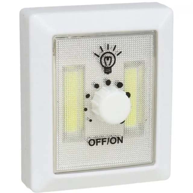 Gerimport Kastlampen - met dimmer - LED lampen - wit - 7 x 8.6 cm