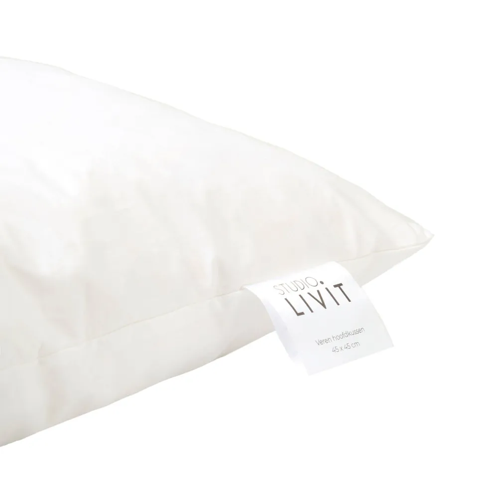 Studio LIVIT binnenkussen veren, 45x45 cm wit, foto 4