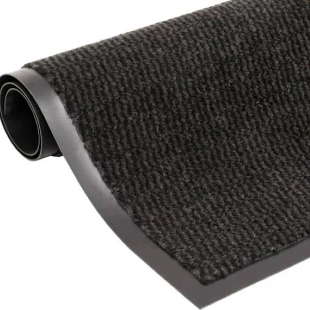 win-trading.nl Schoonloopmat - Deurmat - 90 x 150 cm- antraciet / grijs