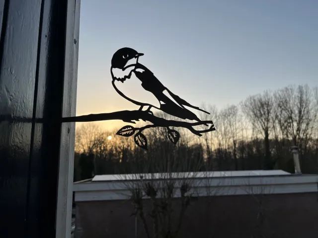Birdwise metalen vogel zwaluw metaal