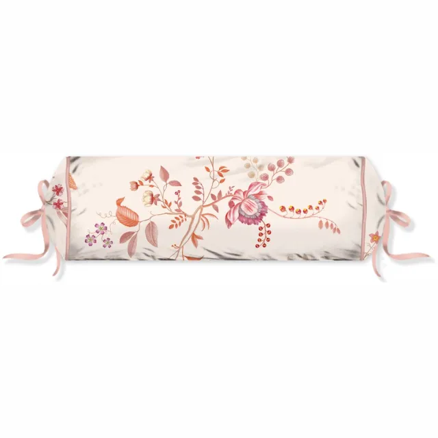Pip Studio Everbloom Roll Cushion Sierkussen - 22 x 70 cm cm - Licht roze