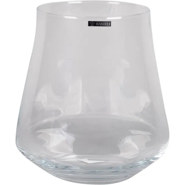 Rasteli Vaas - glas - transparant - D25 x H27,5 cm