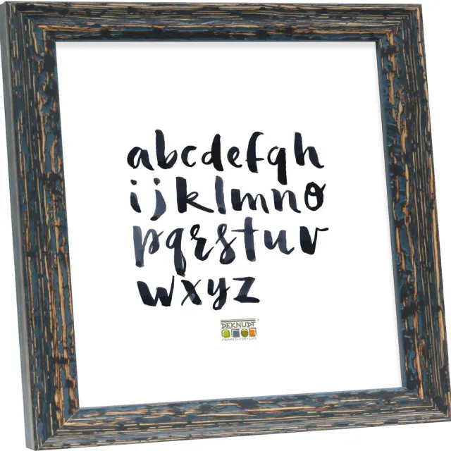 Deknudt Frames fotolijst S46MF2 - zwart verweerde look - foto 13x13 cm