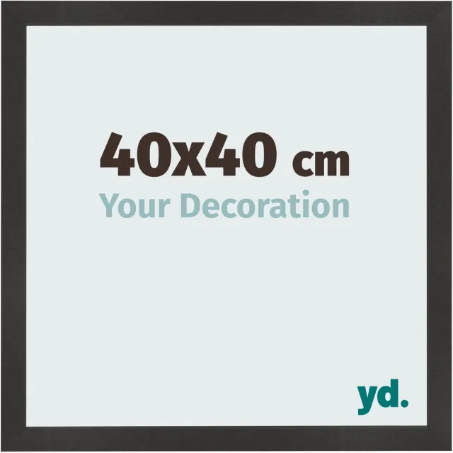 yd. Your Decoration - Fotolijst 40x40 cm - MDF - Zwart Mat - Bologna