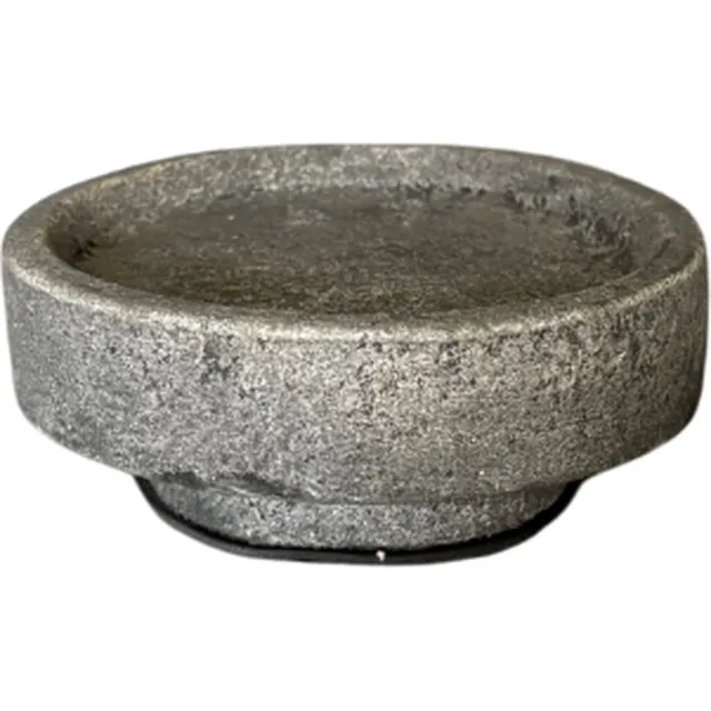 STILL Kaarsenstandaard - Op voet - Earth - Grijs - 12 x 5 cm