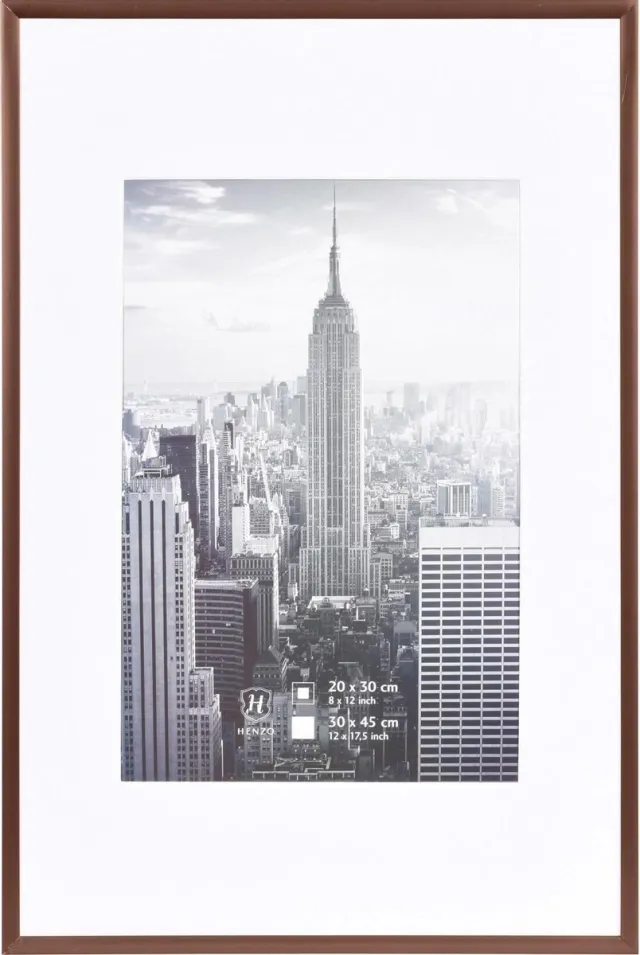 Henzo Fotolijst - Henzo - Manhattan - Fotomaat 30x45 cm - Brons