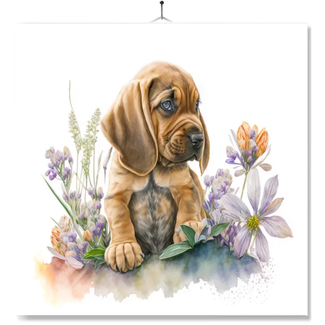 MC Living Tegel Met Opdruk | Verjaardag kado | Cadeau | Honden | Bloedhond ontwerp 4
