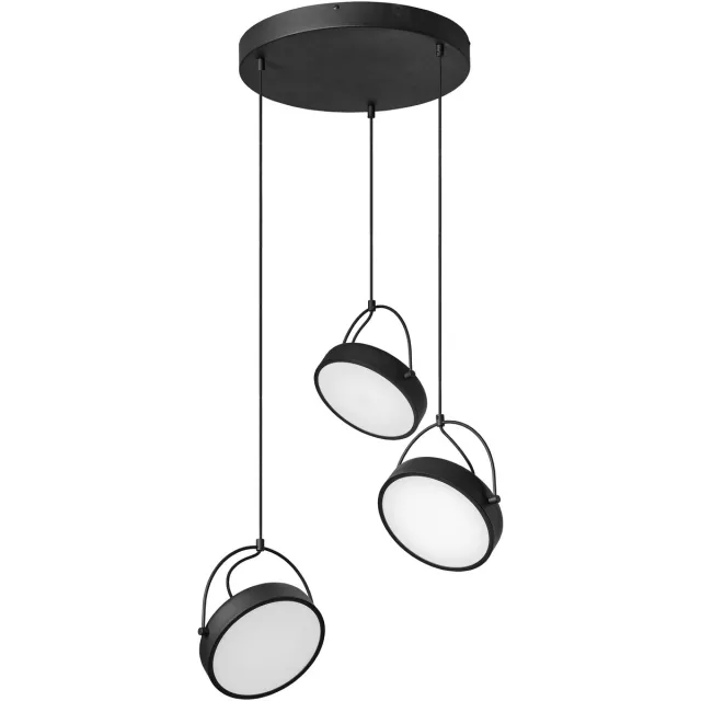 Osram Decor Puck 3XHang LED Hanglamp, Zwart Staal, 36W, 1250lm, 3000K, CRI >90, 540mm