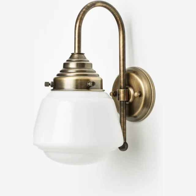 Coloured by Art Wandlamp High Button Meander Brons - Art Deco Trade
