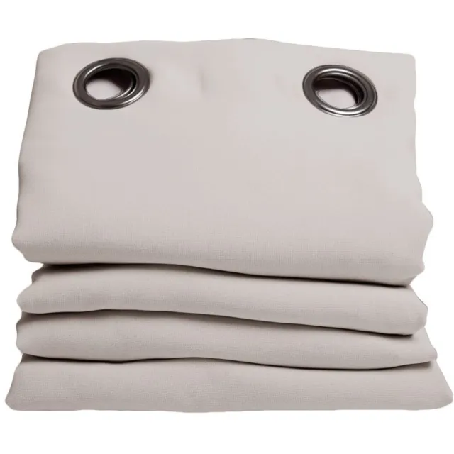 Moondream DecibelControl™ 3in1 Anti-Ruisgordijn | Geluidsisolatie | Thermo Winter+Zomer | 100% Verduisterend | Gepatenteerde Technologie | EU-fabricaat | Oogjes | Grijs MC17 | 140B x 180L cm
