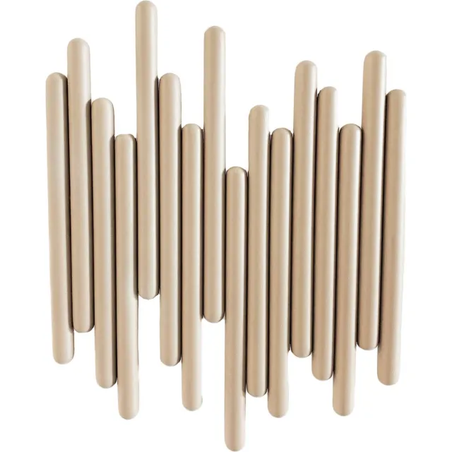 XLBoom Tuub Kapstok Large - RVS - Quartz - 30,5 × 6 × 37,5 cm Beige