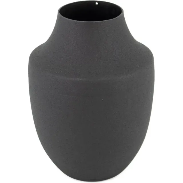 Vip-Queen Metalen vaas zwart wb - Kolony - Bloemenvaas - 4,5x9x12,5cm