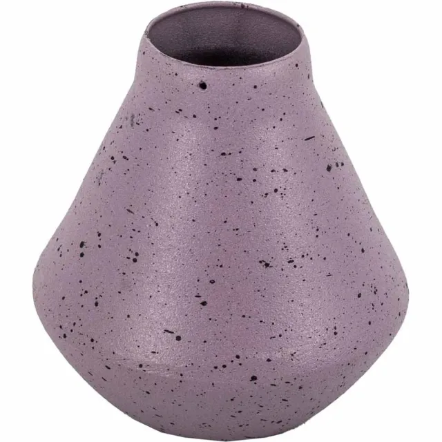 homebound by ky Metalen vaas lila dots | bloemenvaas Paars