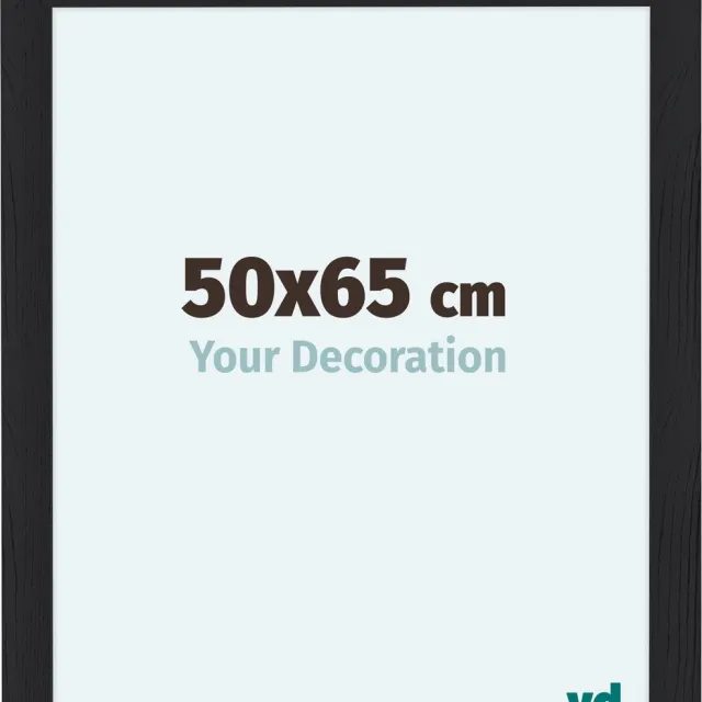 yd. Your Decoration - Fotolijst 50x65 cm - MDF - Zwart Houtnerf - Como