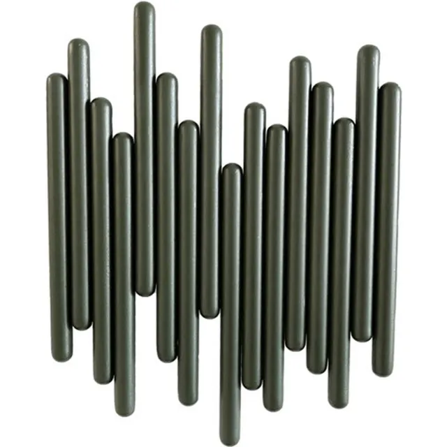XLBoom Tuub Kapstok Large - RVS - Groen - 30,5 × 6 × 37,5 cm