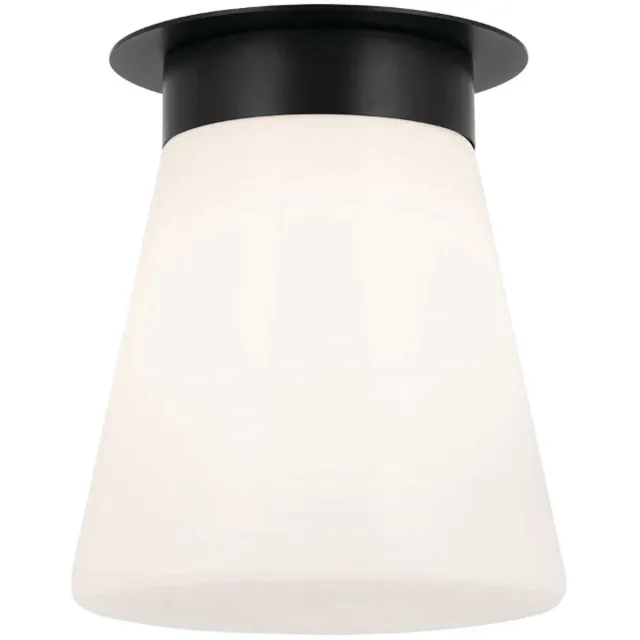 Kichler LED Plafondlamp Albers | 1X E27 Max 40W | Black Zwart