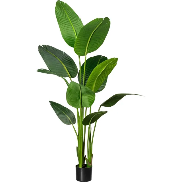 Kopu Kunstplant Strelitzia Nicolai 160 cm - Paradijsvogelplant 10 Blad Groen