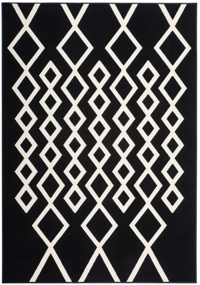 Padiro design laagpolig vloerkleed - crème / offwhite - modern geometrisch patroon - voor vloerverwarming - van polypropyleen beige
