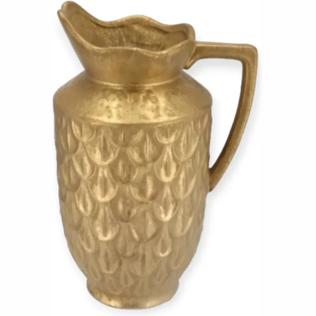DK design Daan Kromhout - Vaas - Kan - Inga Boa - Keramiek - Goud - 23x20x38cm
