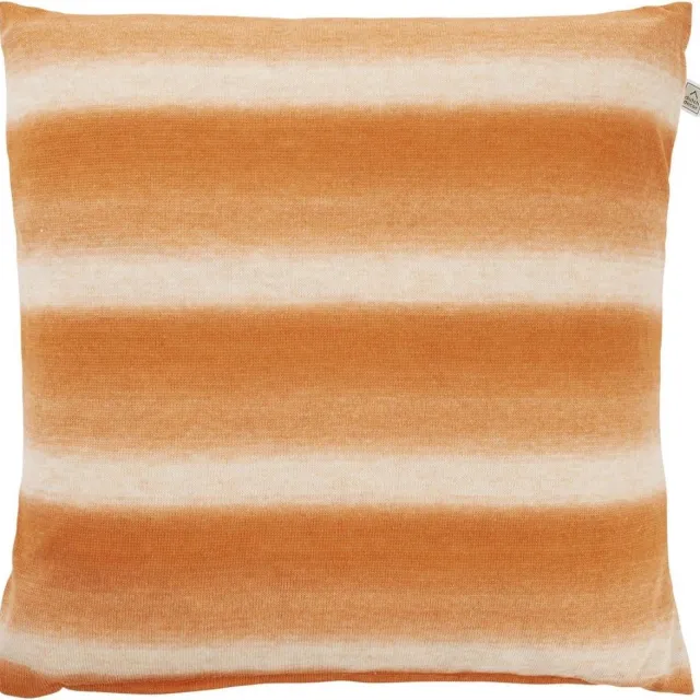 Dutch Decor ARTHUR - Sierkussen 45x45 cm - zand - oranje - beige - katoen & linnen - Inclusief binnenkussen