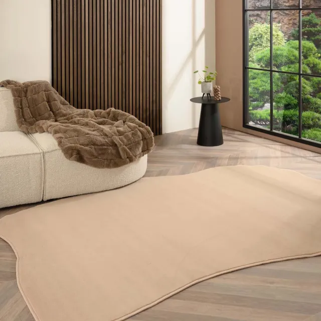 Tapeso Organisch vloerkleed - Ease Flow beige 200x300