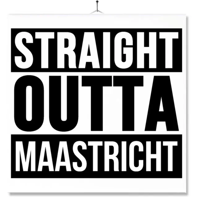 MC Living Tegel Met Opdruk | Geschenk | Wc | Toilet | Straight Outta Maastricht Multi-Color