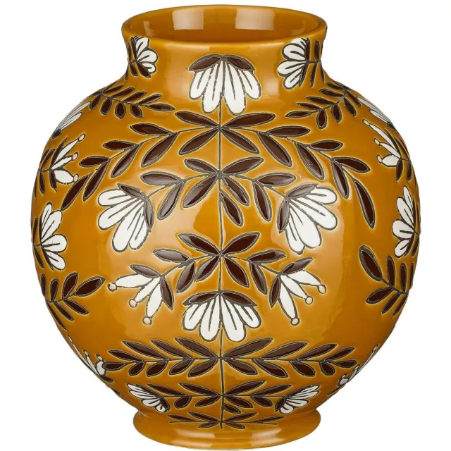 Mica Decorations vaas Malia Geel