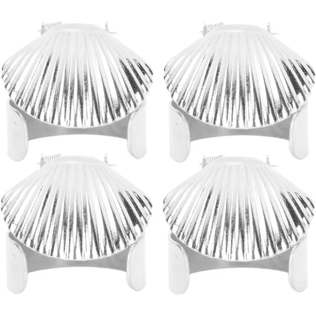 Jhubers goods Automatische Kaarsendover Set van 4 - Zweedse Kaarsenblusser - Veiligheidsbeschermer voor Dinerkaarsen, Conische Kaarsen en Kandelaars - Metaal - Zilver - Timerfunctie Any