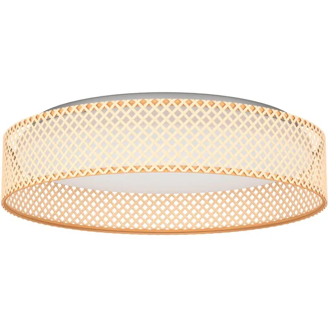 Eglo Luppineria Plafondlamp - LED - Ø 38 cm - Wit/Bruin