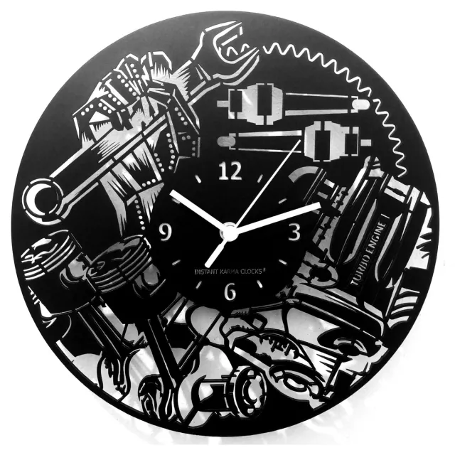 Instant Karma Clocks Instant Karma Klokken | Autoreparatiewerkplaats ➤ Wandklok | Autoservice | Gereedschap | Autoreparatiewerkplaats