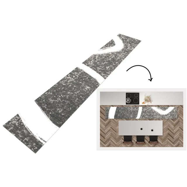 KitchenYeah Keukenloper - Loper keuken - Abstract - Minimalisme - Design - Keukenloper vinyl Multicolor