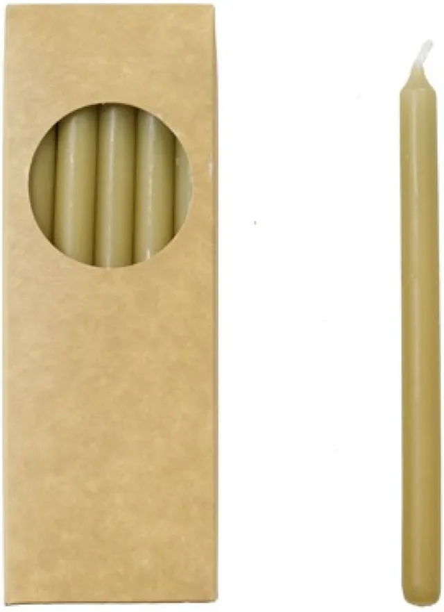 Rustik Lys Lange, dunne potloodkaarsen -(set van 20, 1.2 x 17.5cm) - Hay