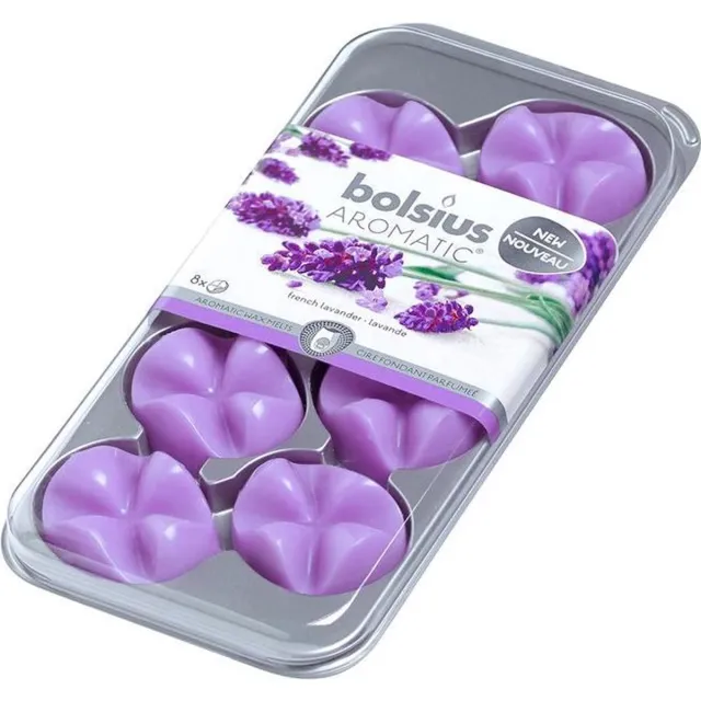 Bolsius Aromatic Wax Melts - Lavendel 8 stuks paars