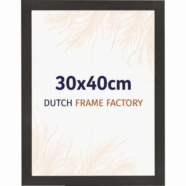 Dutch Frame Factory Fotolijst 30x40 cm - MDF - Zwart Mat - Benno