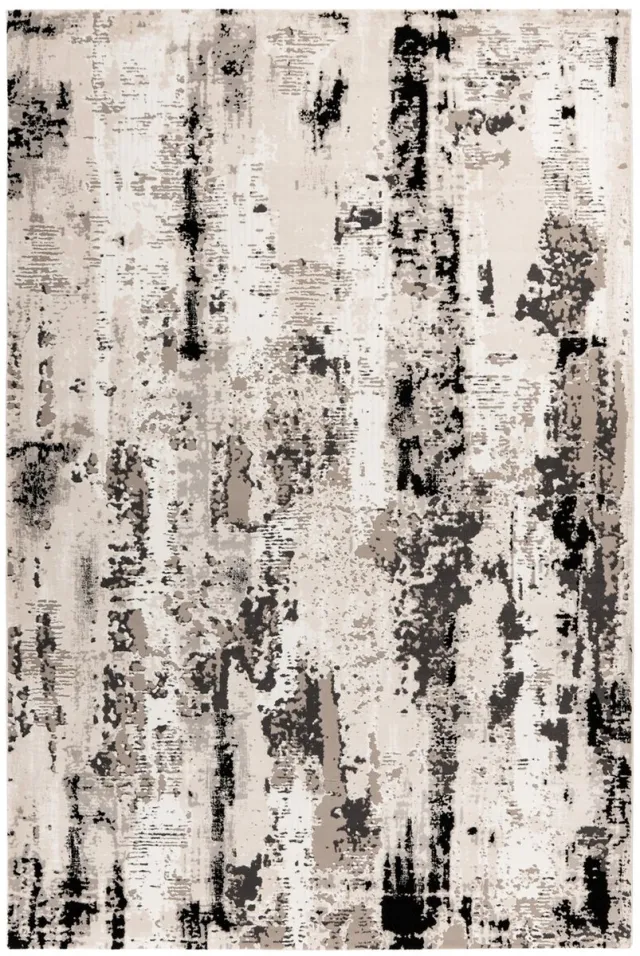 Dutch XXL Hoogpolig Vloerkleed | Tapijt | Peones | Verweerd | Grijs | 80x150 cm