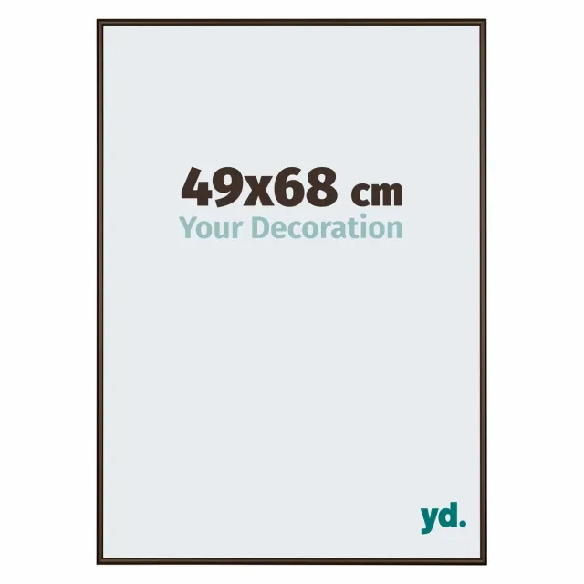 yd. Your Decoration - Fotolijst 49x68 cm - Aluminium - Walnoot Structuur - New York