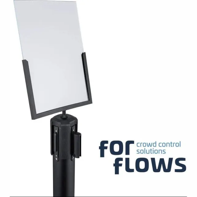 GJ Floors ForFlows Solid Posterframe | A4 Staand - Transparant - Zwart