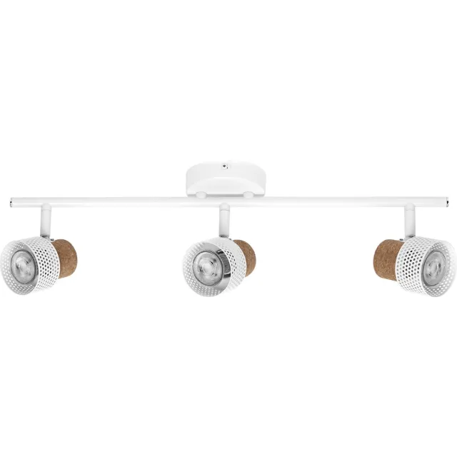 LEDVANCE DECOR SPOT CORK, 3 x 3,4W, 690lm, wit, spot, verstelbare koppen, veelzijdig gebruik, interieurspot, vervangbare ledlampen, dimbaar, warm witte lichtkleur, GU10