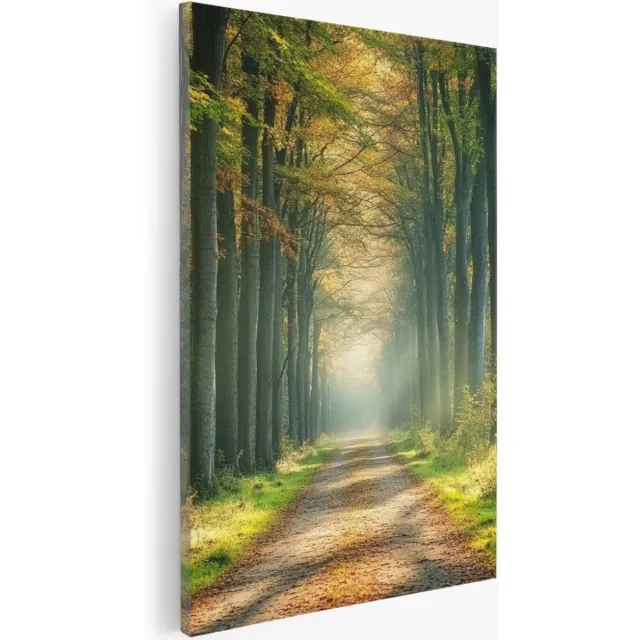 Saammp Canvas Schilderij - Natuur - Tijger tussen de roze bloemen - landschap - 50x70 - Foto op canvas - Wanddecoratie - Muurdecoratie Woonkamer - Slaapkamer decoratie - Canvas Print Multicolor