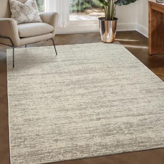 Muratap Relax Oslo - Laagpolig Effen Vloerkleed - Modern Tapijt - Creme- 80x150 CM