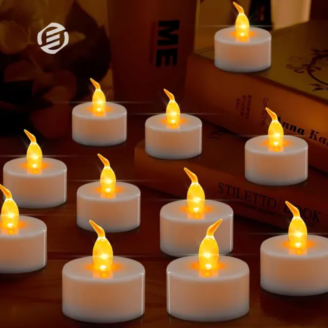 Equivera Oplaadbare LED Kaarsen - Elektrische Kaarsen - Oplaadbare Waxinelichtjes - Realistische Kaarsen - Kerstverlichting - Veilig en Duurzaam wit