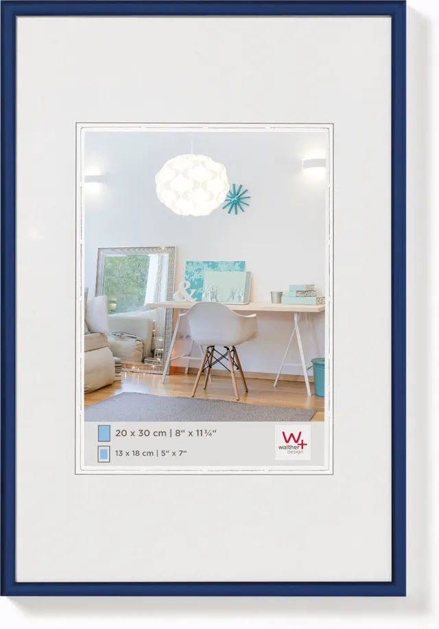 Walther New Lifestyle - Kunststof lijst - Fotoformaat 30x40 cm - Blauw