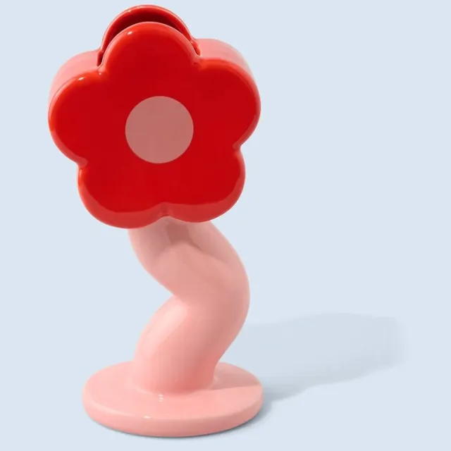 Fluid Market Vaas Curve Flower rood