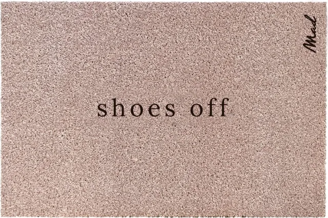 Mad About Mats ANOUK - shoes off - deurmat - schoonloop/scraper - wasbaar - 50x75cm beige