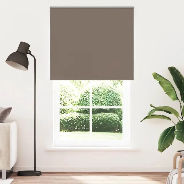 vidaXL Rolgordijn verduisterend koffie 130x230 cm stofbreedte 126,6 cm Bruin