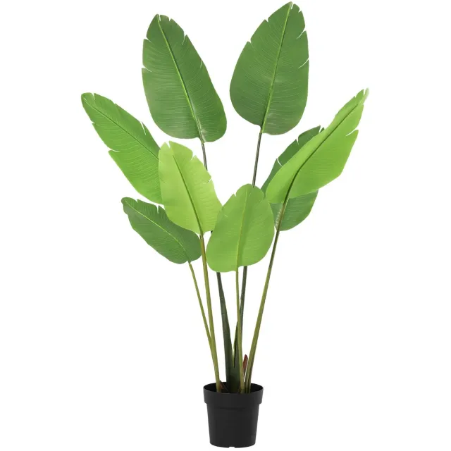 Florafy Kunstplant Strelitzia - 153cm - Kunstplanten voor binnen - Onderhoudsvrij Groen
