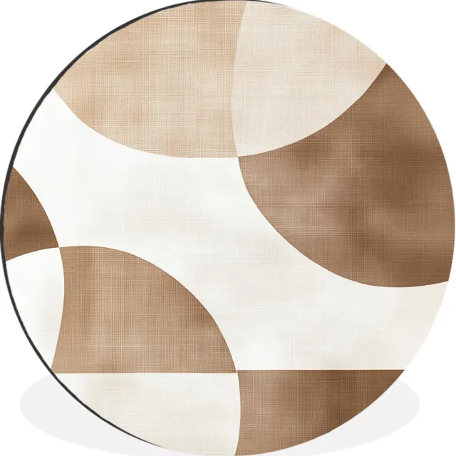 WallCircle Wandcirkel - Muurcirkel - Snijdende cirkels - Overlappende vlakken - Aluminium - Dibond - 140x140 cm - Binnen en Buiten